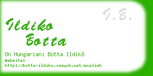 ildiko botta business card
